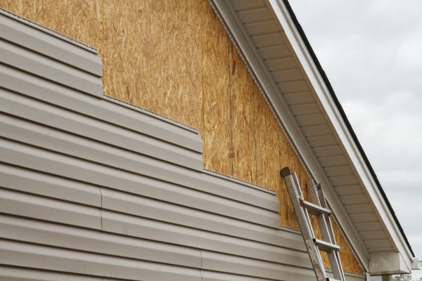 Grey Vinyl Siding Installation in Richmond